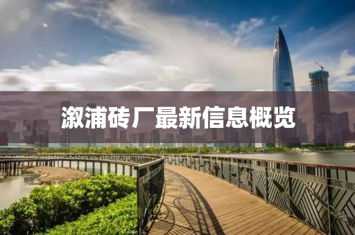 溆浦磚廠最新信息概覽