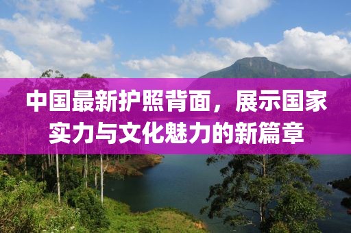 中國最新護照背面，展示國家實力與文化魅力的新篇章