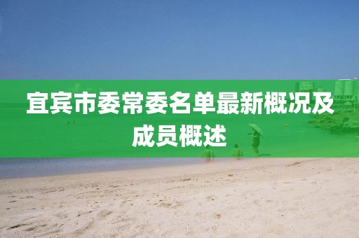 宜賓市委常委名單最新概況及成員概述