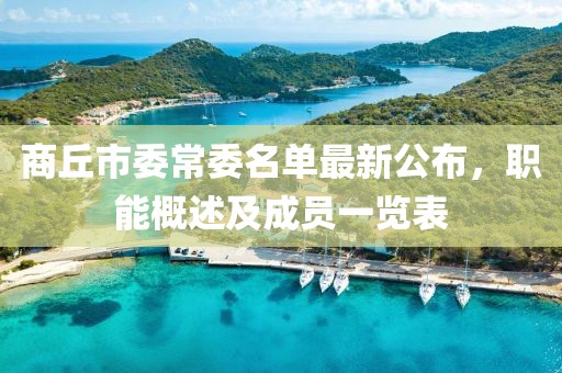 商丘市委常委名單最新公布，職能概述及成員一覽表