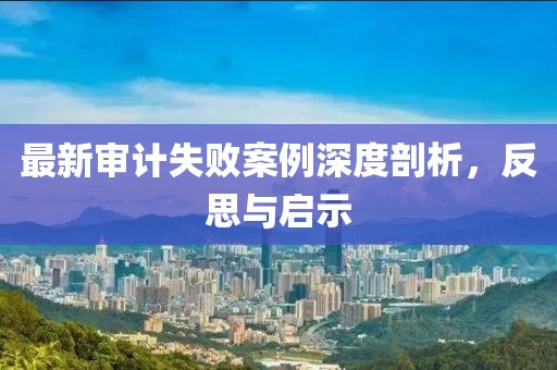 最新審計(jì)失敗案例深度剖析，反思與啟示