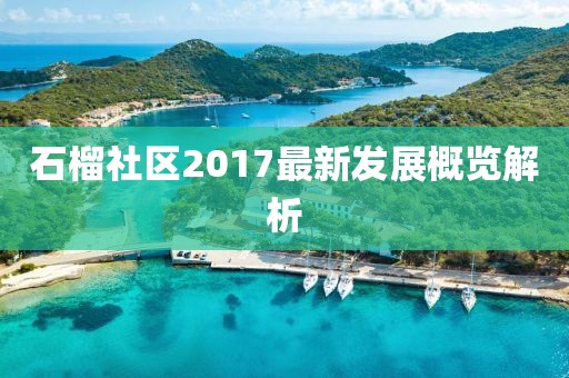石榴社區(qū)2017最新發(fā)展概覽解析