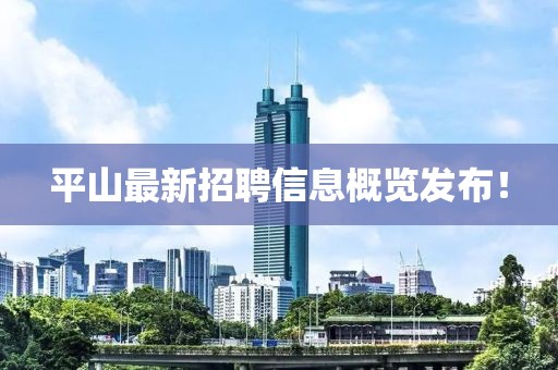 平山最新招聘信息概覽發(fā)布！
