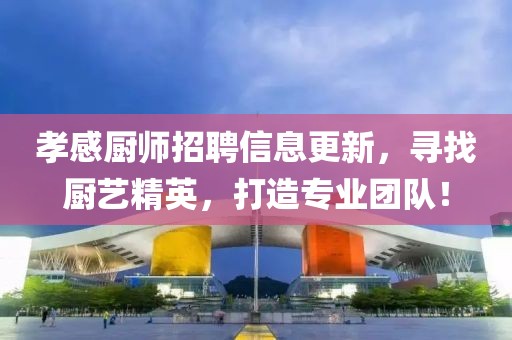 孝感廚師招聘信息更新，尋找廚藝精英，打造專業(yè)團隊！