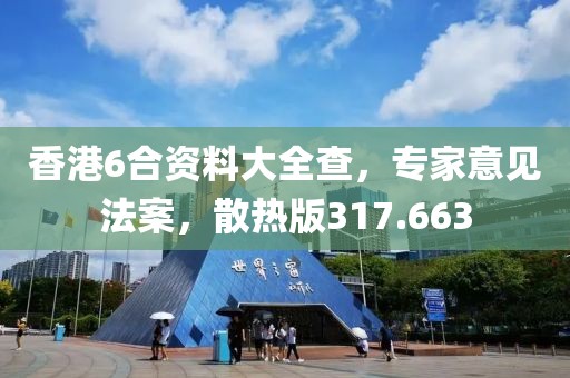 香港6合資料大全查，專家意見法案，散熱版317.663
