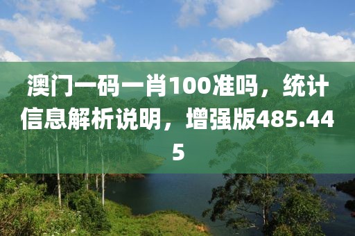 澳門一碼一肖100準(zhǔn)嗎，統(tǒng)計(jì)信息解析說(shuō)明，增強(qiáng)版485.445