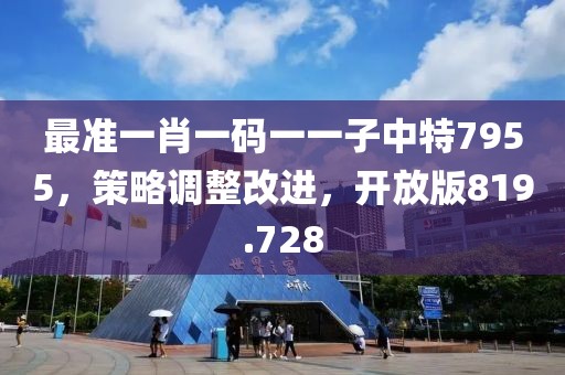 最準一肖一碼一一子中特7955，策略調整改進，開放版819.728