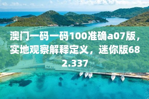 澳門一碼一碼100準確a07版，實地觀察解釋定義，迷你版682.337
