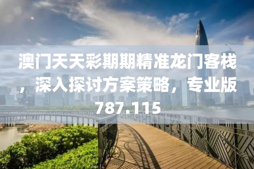 澳門天天彩期期精準(zhǔn)龍門客棧，深入探討方案策略，專業(yè)版787.115
