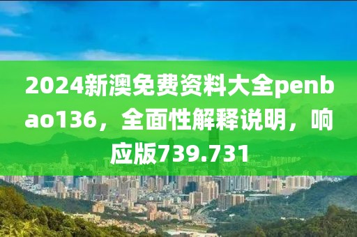 2024新澳免費(fèi)資料大全penbao136，全面性解釋說明，響應(yīng)版739.731
