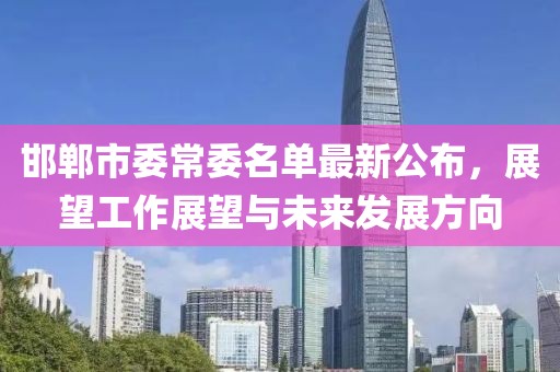邯鄲市委常委名單最新公布，展望工作展望與未來發(fā)展方向