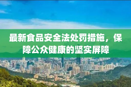 最新食品安全法處罰措施，保障公眾健康的堅實(shí)屏障