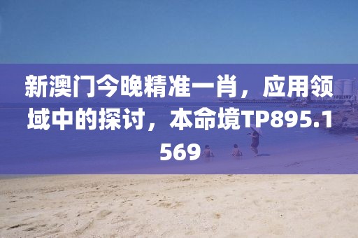 新澳門今晚精準一肖，應用領域中的探討，本命境TP895.1569
