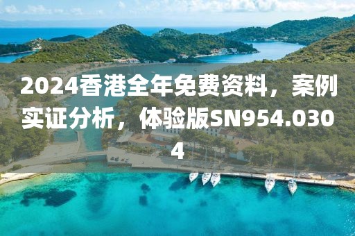 2024香港全年免費資料，案例實證分析，體驗版SN954.0304