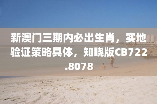 新澳門三期內必出生肖，實地驗證策略具體，知曉版CB722.8078