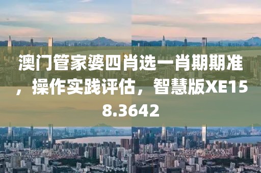 澳門管家婆四肖選一肖期期準，操作實踐評估，智慧版XE158.3642