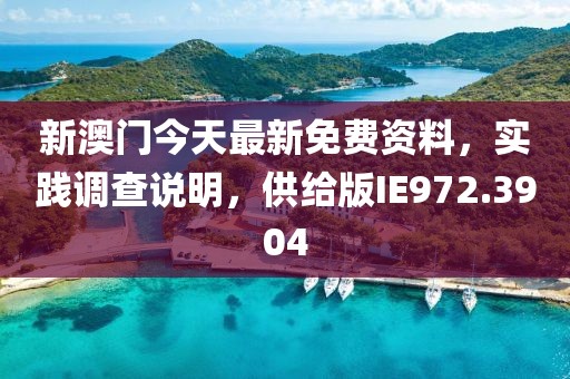 新澳門今天最新免費資料，實踐調查說明，供給版IE972.3904