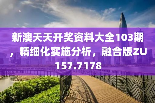 新澳天天開獎資料大全103期，精細化實施分析，融合版ZU157.7178