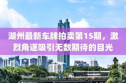 湖州最新車(chē)牌拍賣(mài)第15期，激烈角逐吸引無(wú)數(shù)期待的目光