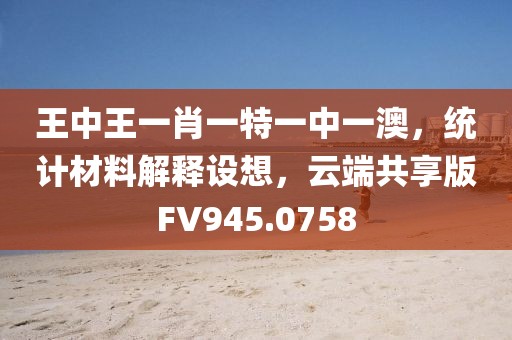 王中王一肖一特一中一澳，統(tǒng)計(jì)材料解釋設(shè)想，云端共享版FV945.0758