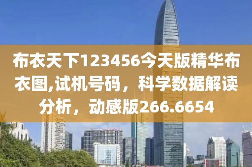 布衣天下123456今天版精華布衣圖,試機(jī)號(hào)碼，科學(xué)數(shù)據(jù)解讀分析，動(dòng)感版266.6654