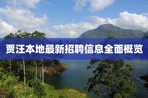賈汪本地最新招聘信息全面概覽