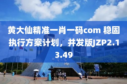 黃大仙精準(zhǔn)一肖一碼com 穩(wěn)固執(zhí)行方案計(jì)劃，并發(fā)版JZP2.13.49