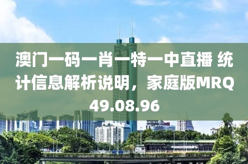 澳門一碼一肖一特一中直播 統(tǒng)計(jì)信息解析說明，家庭版MRQ49.08.96