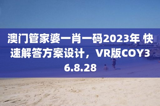 澳門管家婆一肖一碼2023年 快速解答方案設計，VR版COY36.8.28