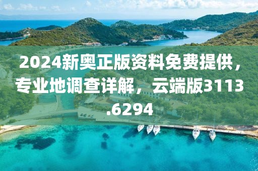 2024新奧正版資料免費提供，專業(yè)地調查詳解，云端版3113.6294