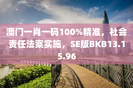 澳門一肖一碼100%精準，社會責任法案實施，SE版BKB13.15.96
