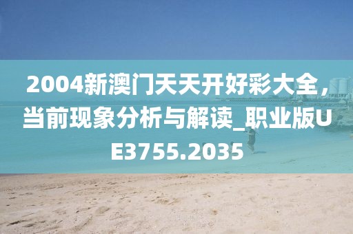 2004新澳門(mén)天天開(kāi)好彩大全，當(dāng)前現(xiàn)象分析與解讀_職業(yè)版UE3755.2035