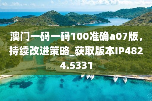 澳門一碼一碼100準(zhǔn)確a07版，持續(xù)改進(jìn)策略_獲取版本IP4824.5331