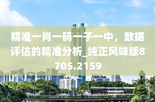 精準一肖一碼一子一中，數(shù)據(jù)評估的精準分析_純正風味版8705.2159