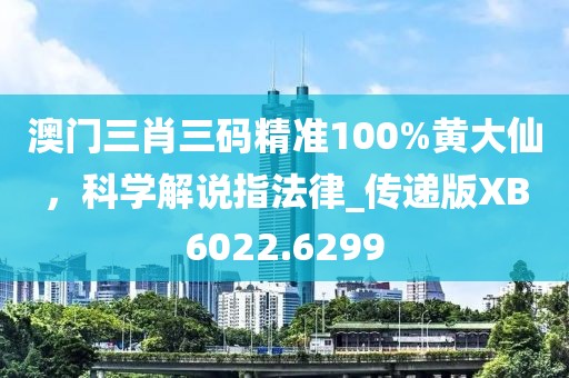 澳門三肖三碼精準100%黃大仙，科學解說指法律_傳遞版XB6022.6299
