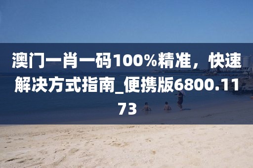 澳門一肖一碼100%精準，快速解決方式指南_便攜版6800.1173