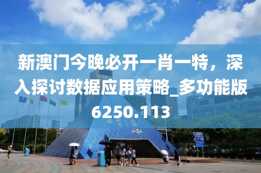 新澳門今晚必開一肖一特，深入探討數(shù)據(jù)應用策略_多功能版6250.113