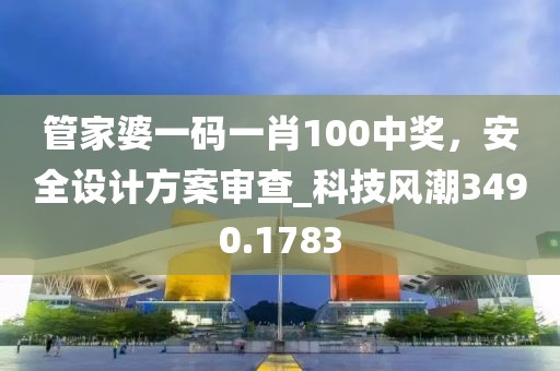 管家婆一碼一肖100中獎，安全設(shè)計方案審查_科技風(fēng)潮3490.1783