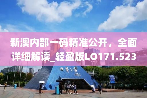 新澳內(nèi)部一碼精準(zhǔn)公開，全面詳細(xì)解讀_輕盈版LO171.523