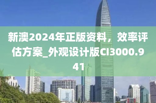 新澳2024年正版資料，效率評估方案_外觀設(shè)計(jì)版CI3000.941