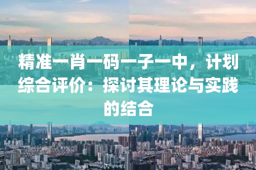 精準一肖一碼一子一中，計劃綜合評價：探討其理論與實踐的結(jié)合