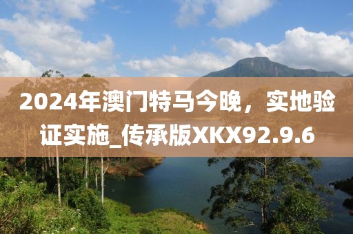 2024年澳門特馬今晚，實地驗證實施_傳承版XKX92.9.6